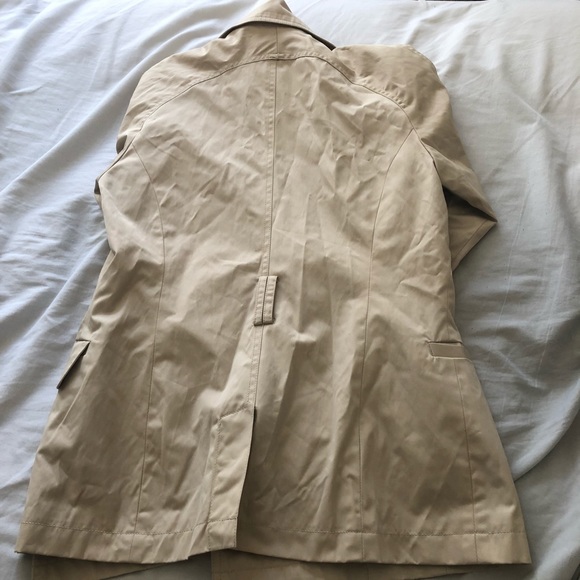 Tan Trench Rain Coat | EXPRESS - Picture 7 of 8